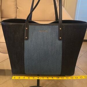 Michael Kors Blue Denim Tote Bag
